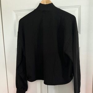 NWT Year of Ours black boxy mock neck sweater